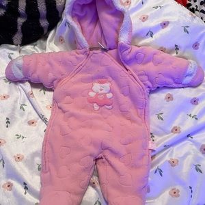 0-3 months pink jumpsuit